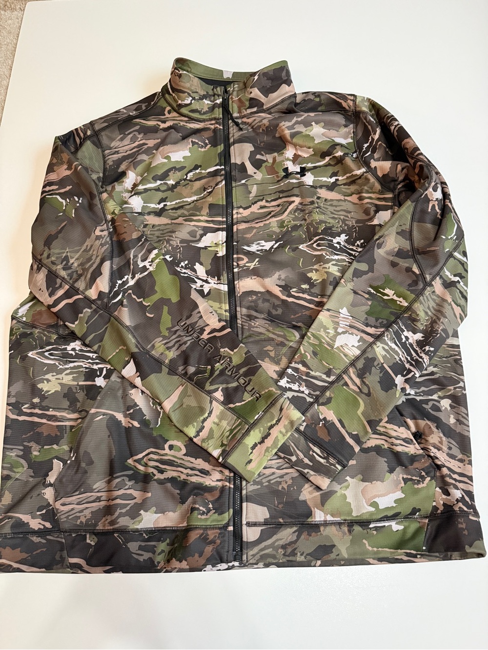 Under Armour Men's Full-Zip Camouflage Softahell Full Zip Hunting Jacket- XXL